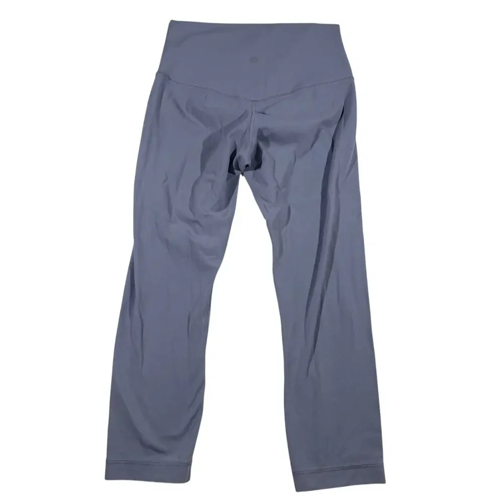 Lululemon Women’s High Rise Leggings Size 6 Baby Blue Panel Running Yoga Pants